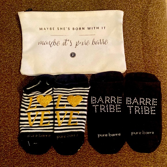 Pure Barre Other Pure Barre Grip Socks And Multi Use Barre Bag